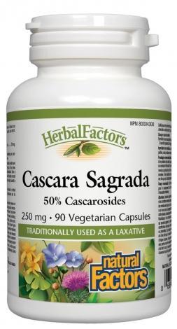 Cascara Sagrada - Stimulant laxatif | HerbalFactors® -Natural Factors -Gagné en Santé