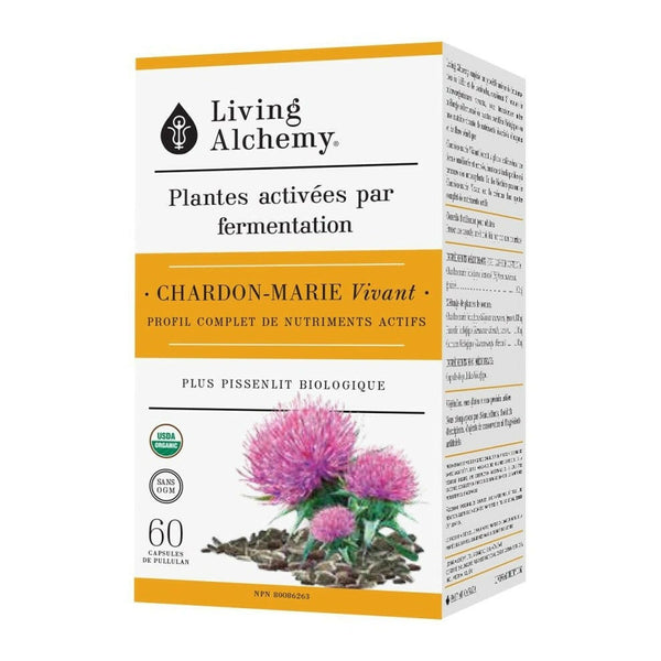 Living alchemy Chardon-Marie Vivant, 60 capsules végétales