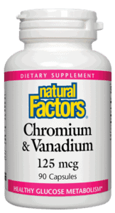 Chrome & Vanadium -Natural Factors -Gagné en Santé