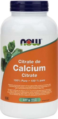 Citrate de calcium (Poudre) -NOW -Gagné en Santé