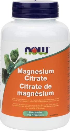 Citrate de magnésium 133 mg (capsules végétales) -NOW -Gagné en Santé
