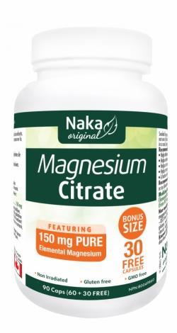 Citrate de magnésium (150mg) -Naka Herbs -Gagné en Santé