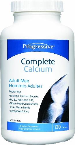 Complete Calcium - Hommes adultes -Progressive Nutritional -Gagné en Santé