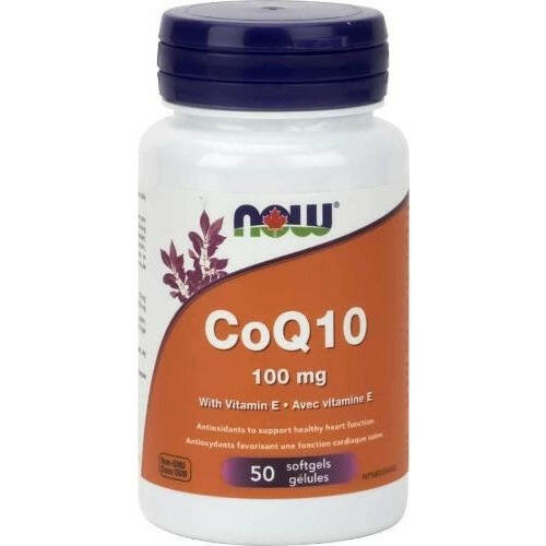 Now Coenzyme Q10, 100 mg · 50 gélules