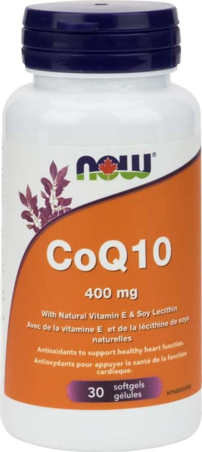 CoQ10 400 mg + puissance la plus élevée -NOW -Gagné en Santé