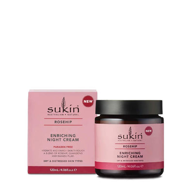 Crème de nuit enrichissante à la rose musquée -Sukin Organics -Gagné en Santé