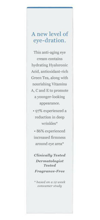 Crème hydratante pour les yeux -Derma e -Gagné en Santé