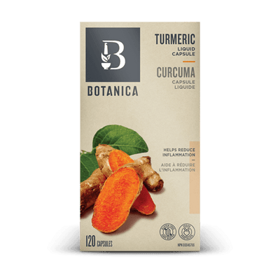 Curcuma capsules liquides -Botanica -Gagné en Santé