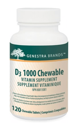 D3 1000 (Comprimés croquables) -Genestra -Gagné en Santé