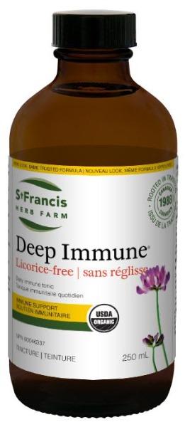 Deep Immune Sans Réglisse -St Francis Herb Farm -Gagné en Santé