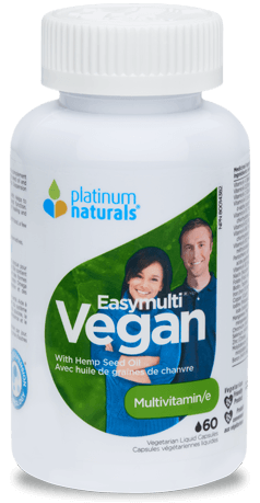 Easymulti Vegan | Multivitamine -Platinum naturals -Gagné en Santé