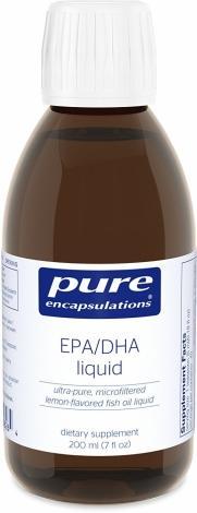DHA liquide (saveur de citron) -Pure encapsulations -Gagné en Santé