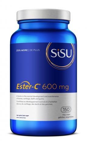 Ester-C 600mg | Bonus 150 capsules -SISU -Gagné en Santé