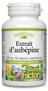 Extrait d’aubépine 300 mg | HerbalFactors® -Natural Factors -Gagné en Santé