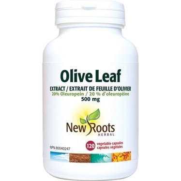 Extrait de Feuille d’Olivier 500 mg -New Roots Herbal -Gagné en Santé