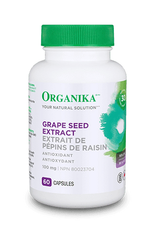 Extrait de pépins de raisin 100 mg -Organika -Gagné en Santé