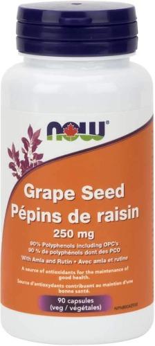 Extrait de pépins de raisin -NOW -Gagné en Santé