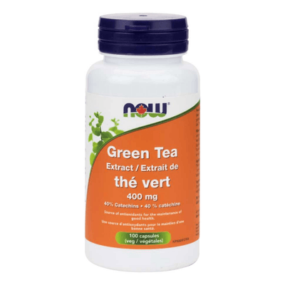 Extrait de thé vert 400 mg -NOW -Gagné en Santé