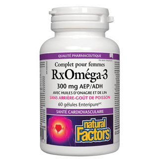 Factors pour femmes RxOmega-3 300 mg -Natural Factors -Gagné en Santé