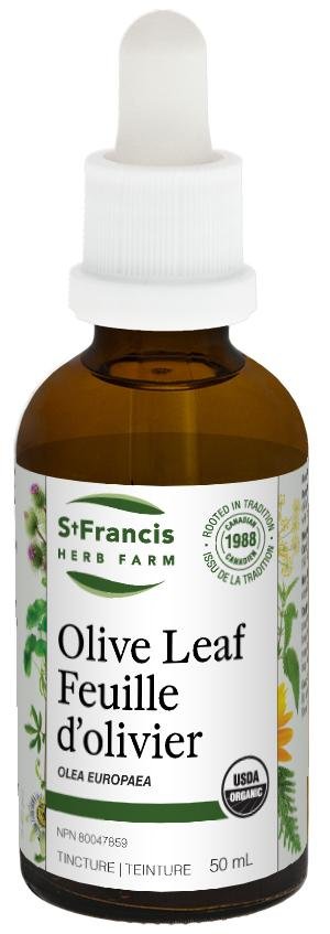 Feuille d'Olivier (Teinture) -St Francis Herb Farm -Gagné en Santé