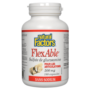FlexAble Sulfate de Glucosamine -Natural Factors -Gagné en Santé
