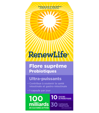 Flore Supreme 100 milliards -Renew Life -Gagné en Santé