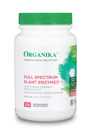 Full spectrum plant enzymes 500mg -Organika -Gagné en Santé