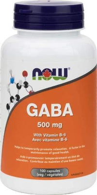 GABA 500 mg -NOW -Gagné en Santé