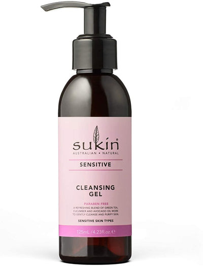 Gel nettoyant peaux sensibles -Sukin Organics -Gagné en Santé
