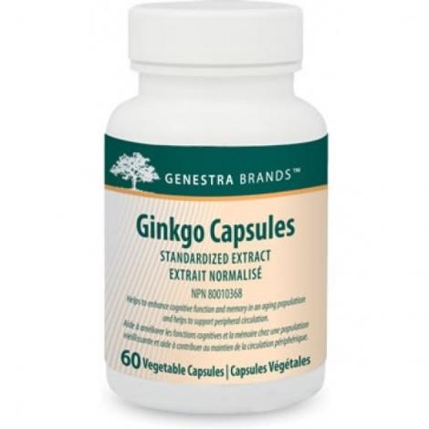 Ginkgo Capsules -Genestra -Gagné en Santé