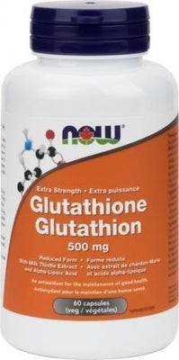 Glutathione 500 mg -NOW -Gagné en Santé