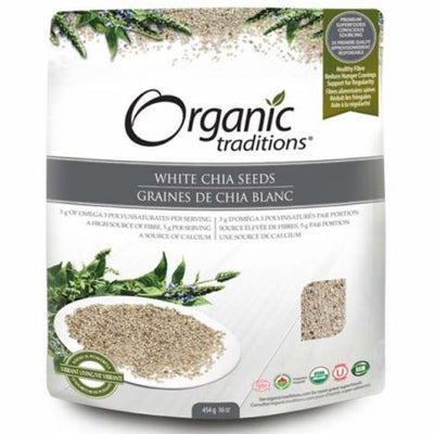 Graines de Chia Blanc -Organic Traditions -Gagné en Santé