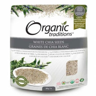 Graines de Chia Blanc -Organic Traditions -Gagné en Santé