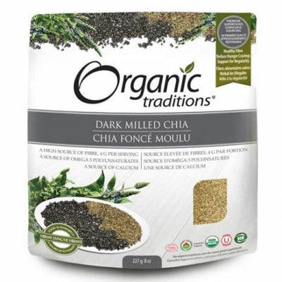 Graines de Chia Foncé -Organic Traditions -Gagné en Santé