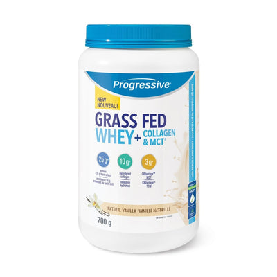 Grass Fed Whey + Collagène et MCT -Progressive Nutritional -Gagné en Santé