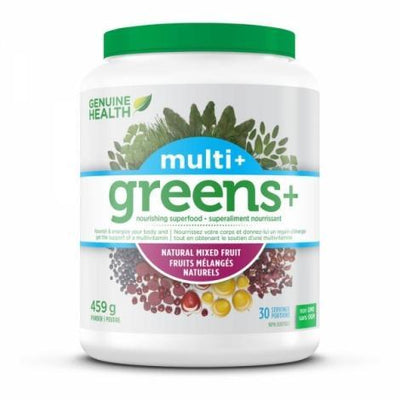 Greens+ Multi+ Fruits mélangés -Genuine Health -Gagné en Santé