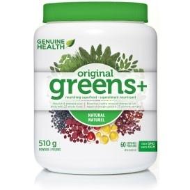 Greens+ original - Sans saveur 510 g -Genuine Health -Gagné en Santé