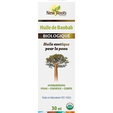Huile de Baobab 30 ml -New Roots Herbal -Gagné en Santé