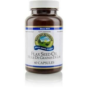 Nature's sunshine - huile de graines de lin - 60 gél..