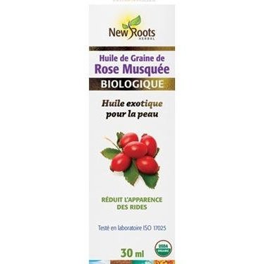 Huile de graines de Rose Musquée -New Roots Herbal -Gagné en Santé