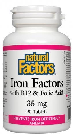Iron Factors -Natural Factors -Gagné en Santé