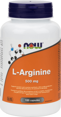L-Arginine 500 mg -NOW -Gagné en Santé