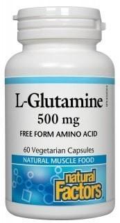 L Glutamine 500 mg -Natural Factors -Gagné en Santé