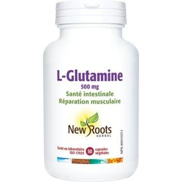 L-Glutamine -New Roots Herbal -Gagné en Santé