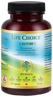 L-Glycine 750 mg -Life Choice -Gagné en Santé