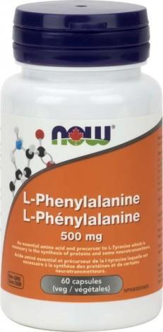 L-Phénylalanine 500 mg -NOW -Gagné en Santé