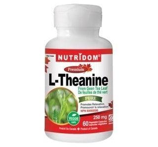 L-Theanine de feuilles de thé vert 250 mg Nutridom | 60 capsules végétales -Nutridom -Gagné en Santé
