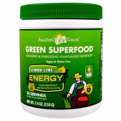 Lemon Lime Energy Green SuperFood -Amazing Grass -Gagné en Santé