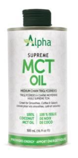 L'huile de TCM - Diète Cétogène -Alpha Health Products -Gagné en Santé