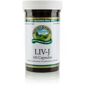 Nature's sunshine - liv-j comb. herbes- 100 caps.